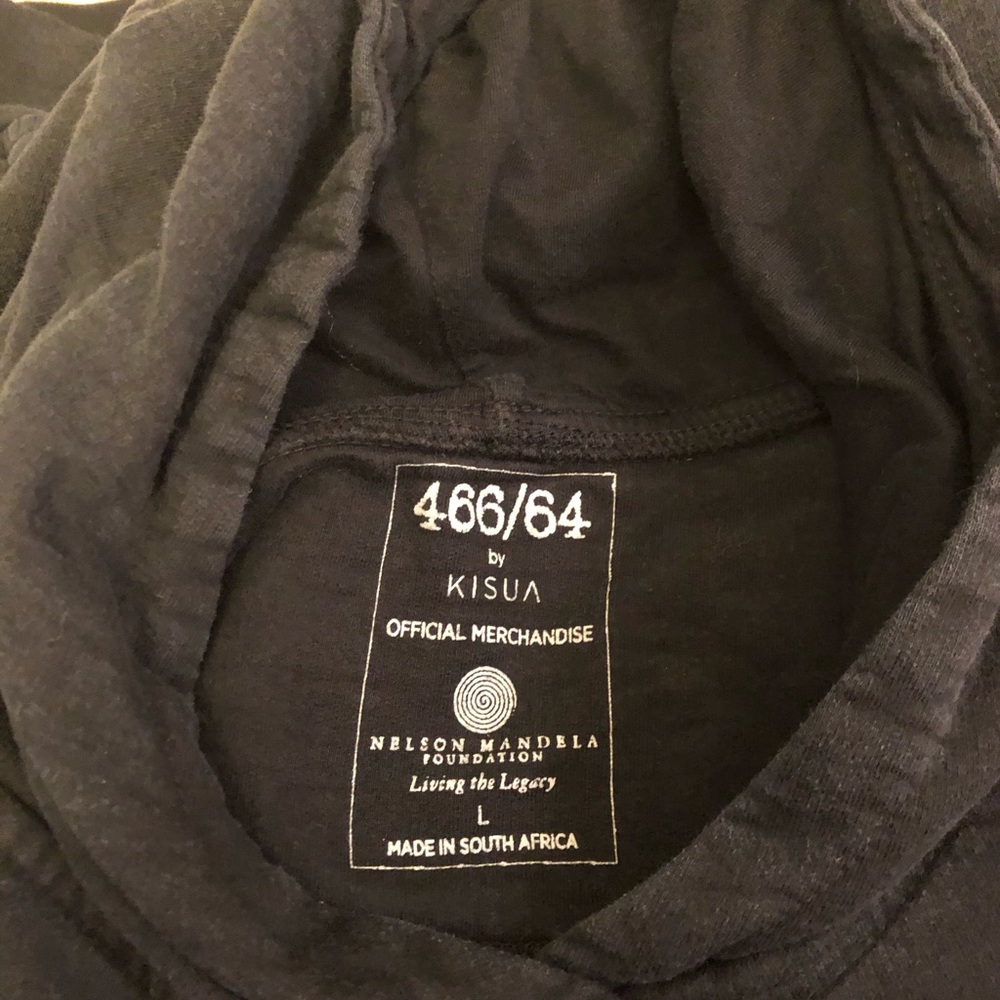 Nelson Mandela Sweatshirt bought in Africa.